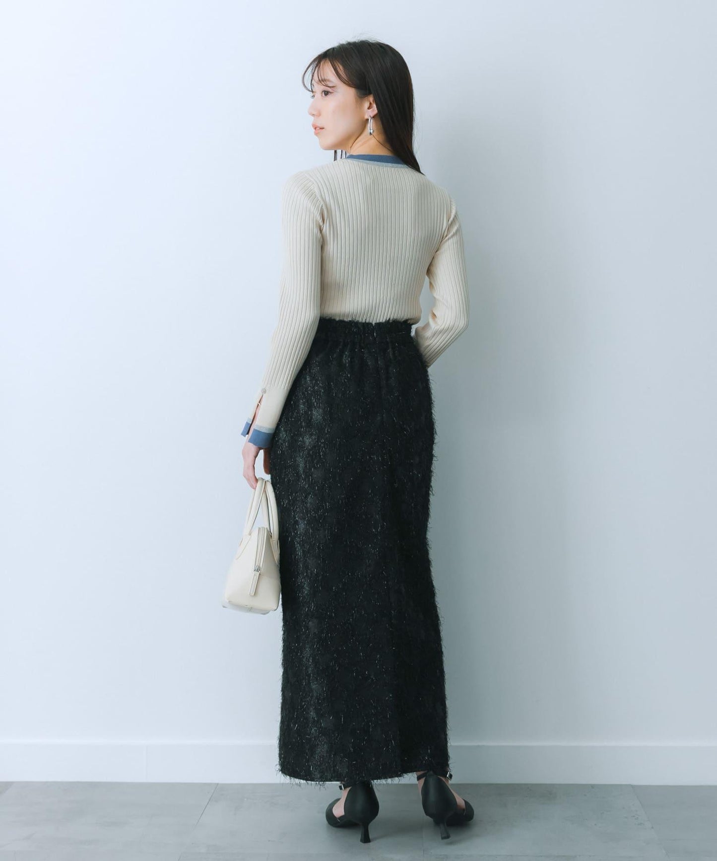 提花流蘇半身裙