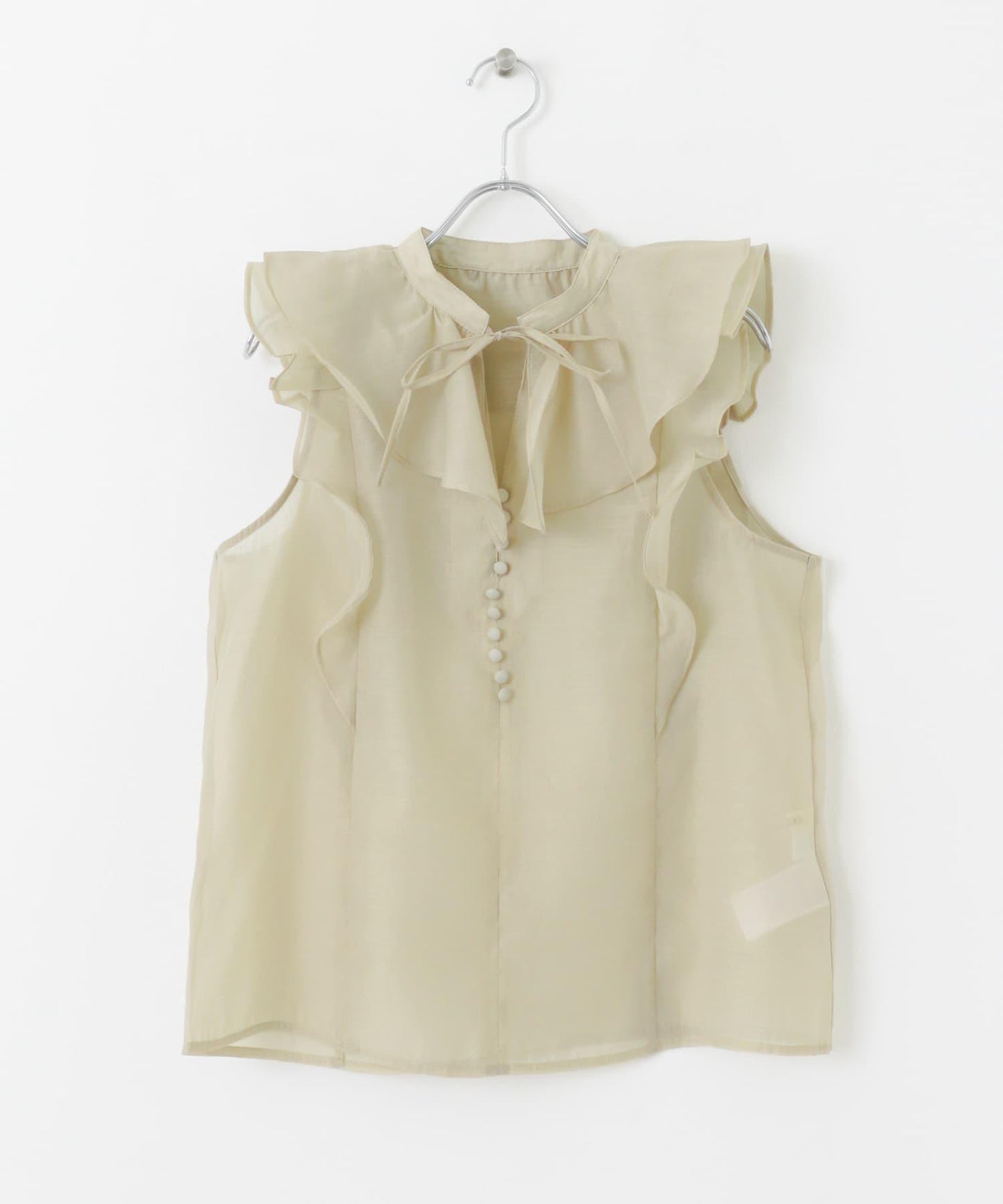 薄紗荷葉邊襯衫