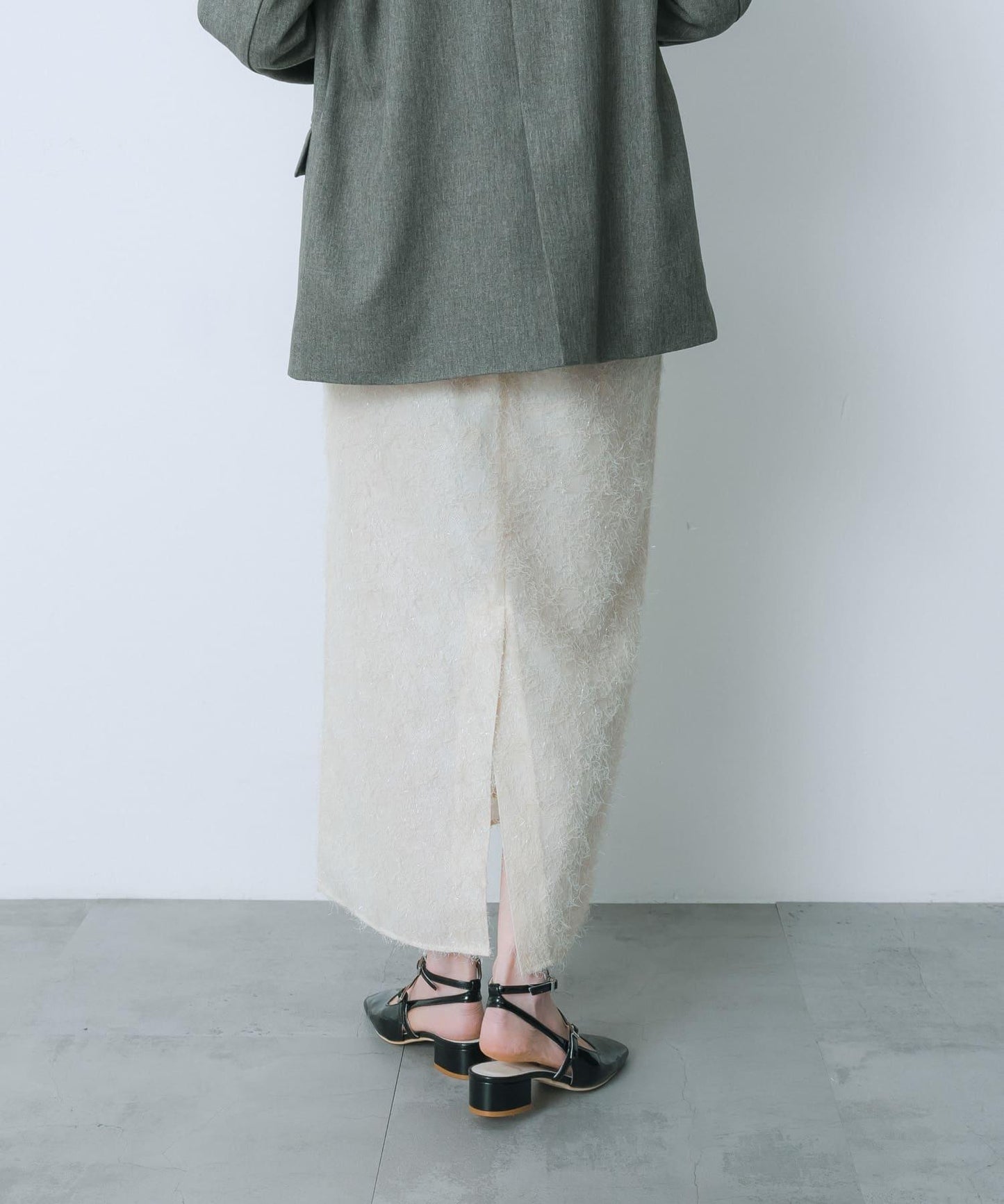 提花流蘇半身裙