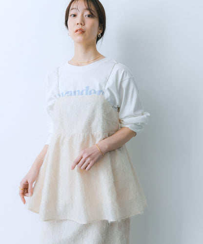 提花流蘇吊帶上衣