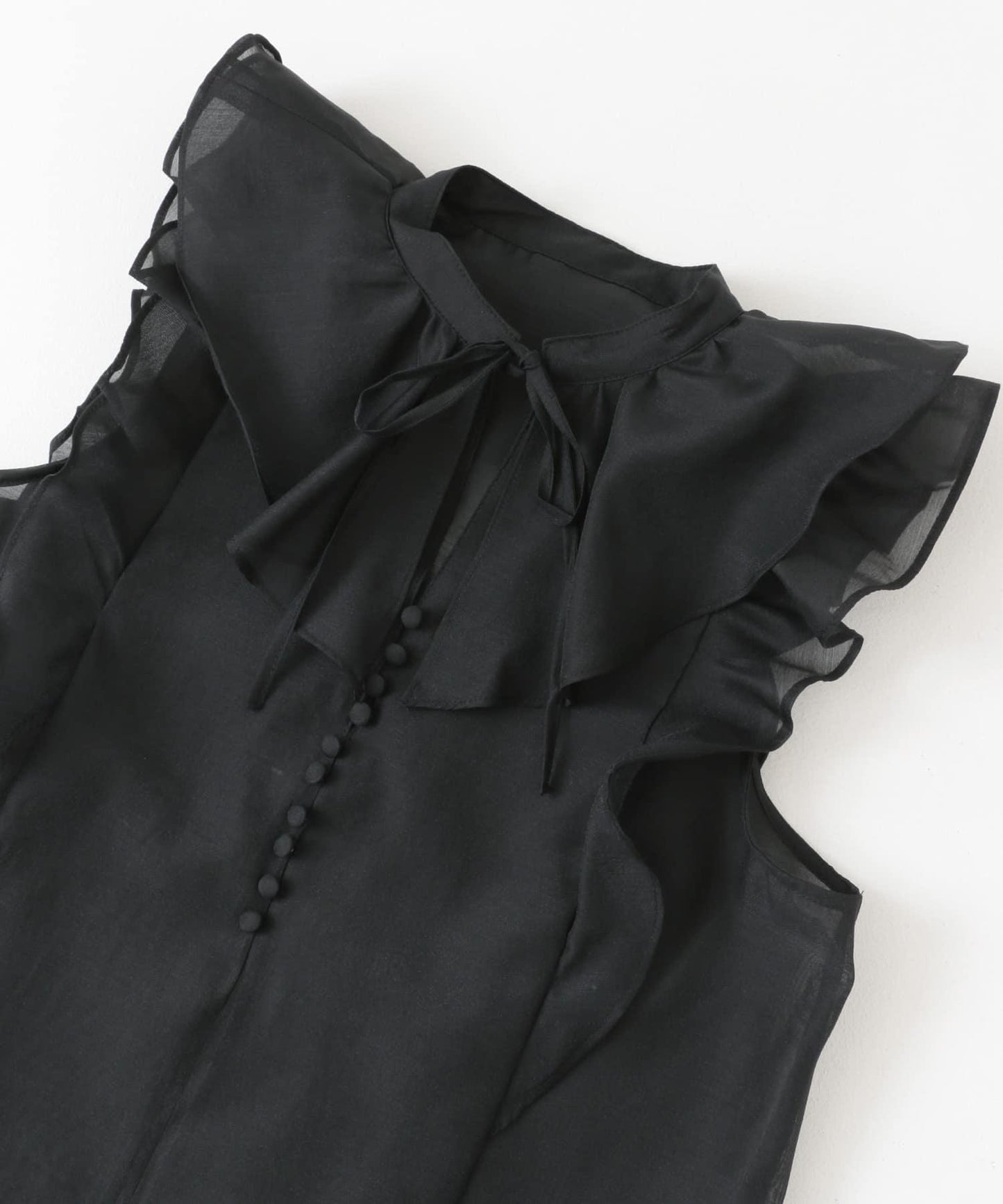 薄紗荷葉邊襯衫