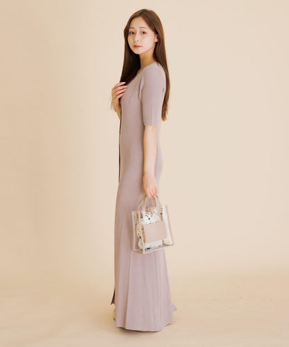 羅紋設計針織連衣裙