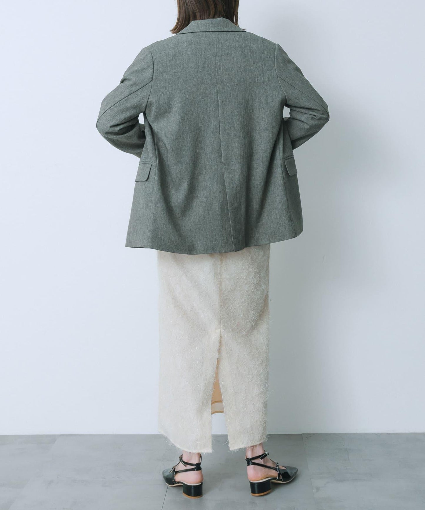 提花流蘇半身裙