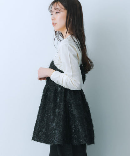 提花流蘇吊帶上衣