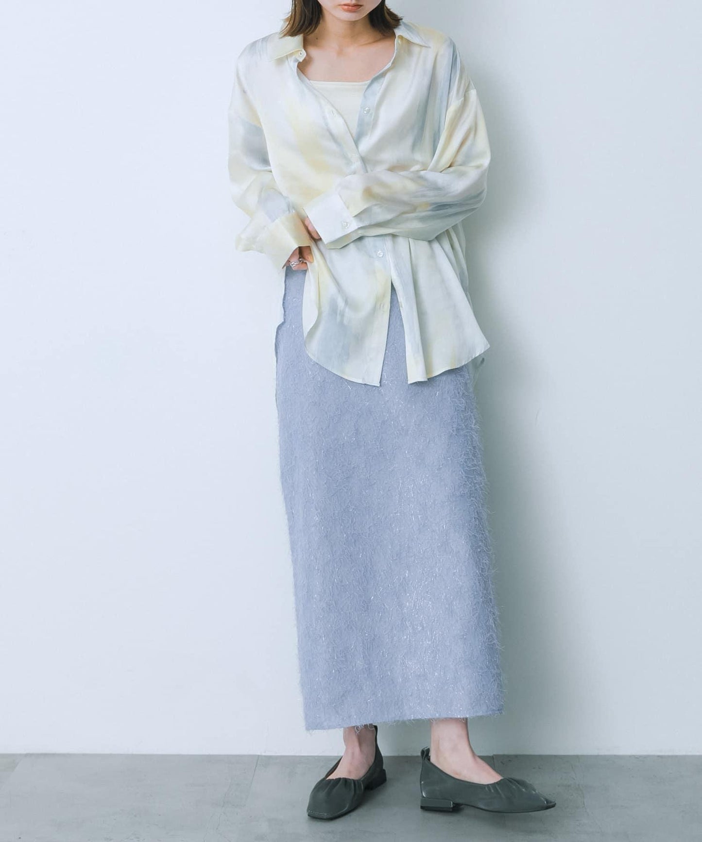 提花流蘇半身裙