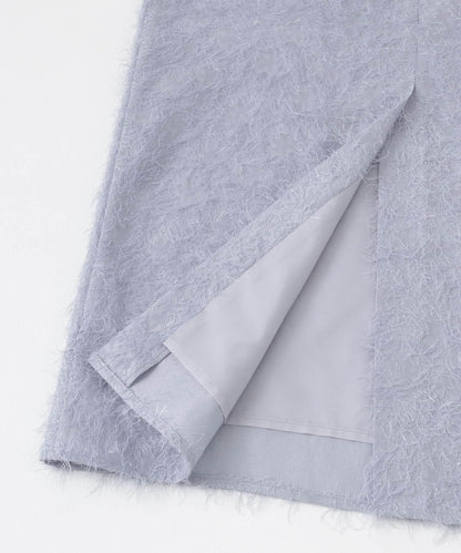 提花流蘇半身裙