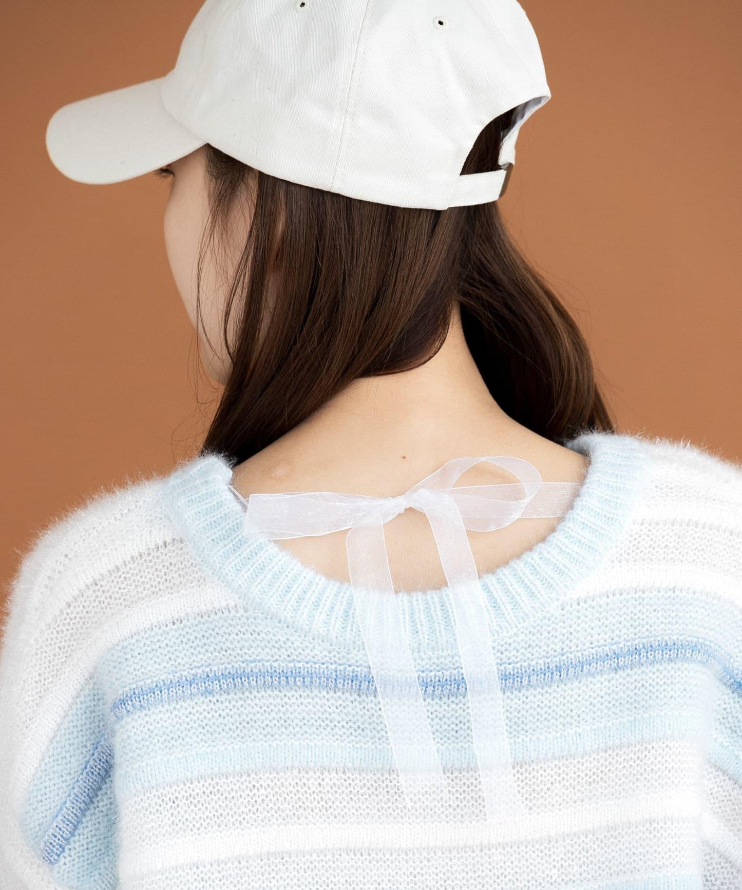 亮片條紋針織上衣