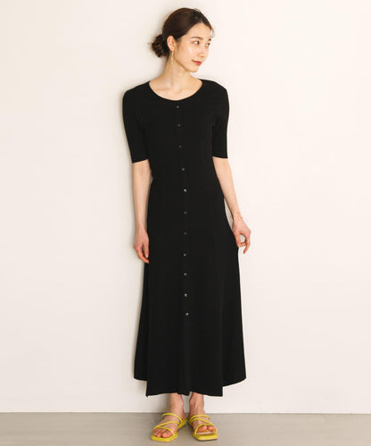 羅紋設計針織連衣裙