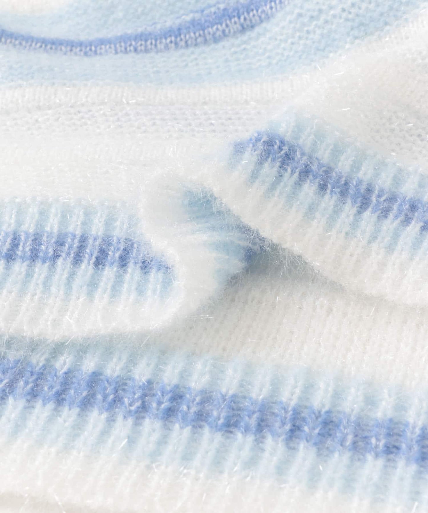 亮片條紋針織上衣