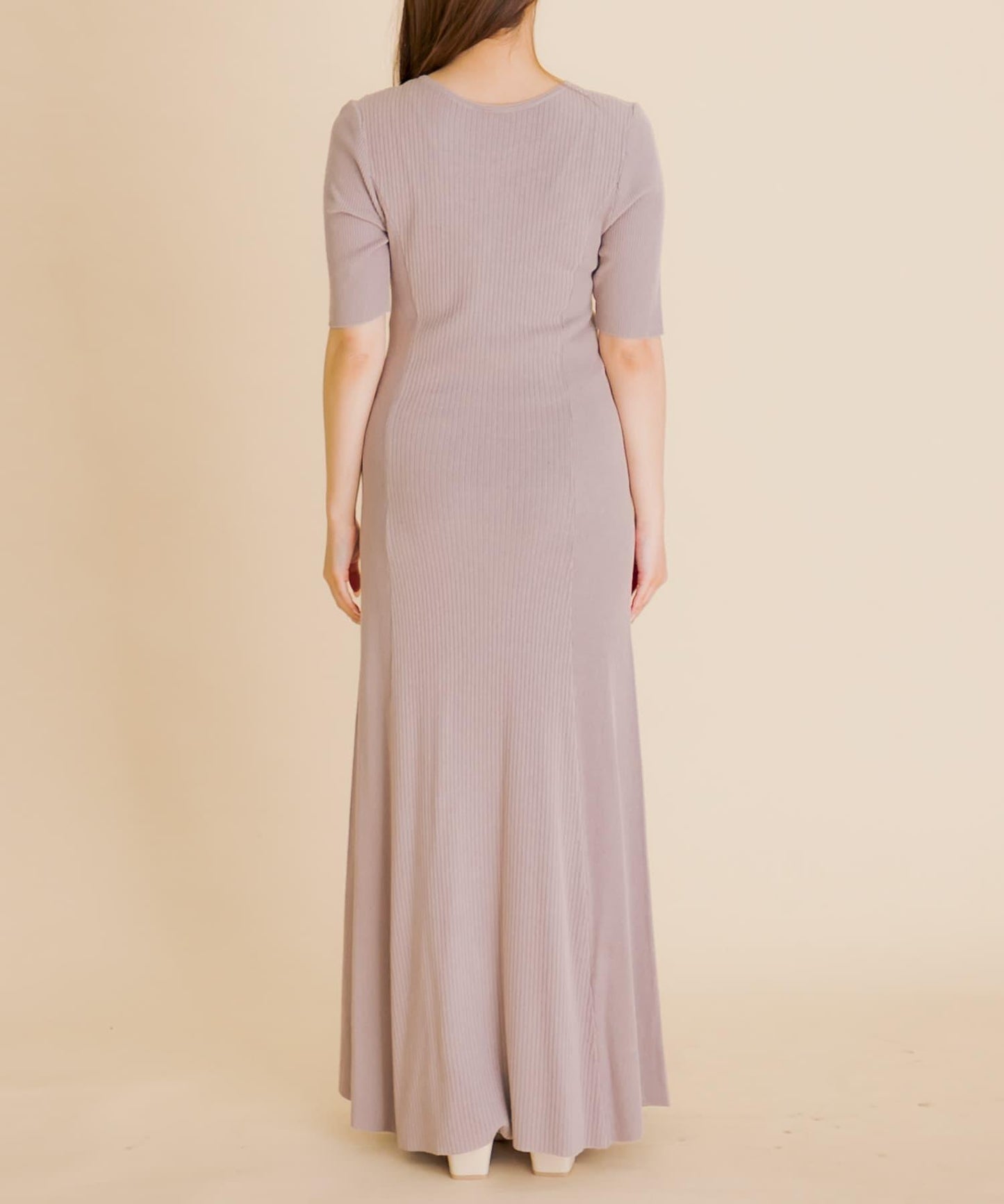 羅紋設計針織連衣裙