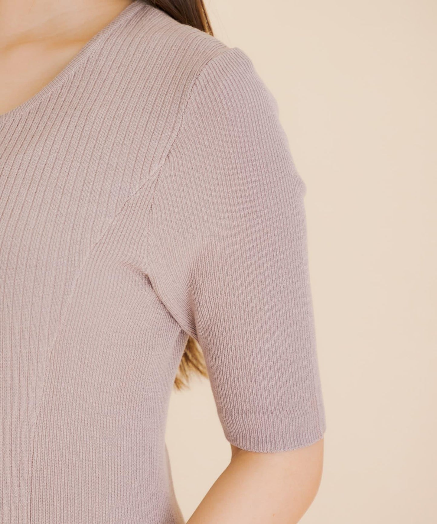 羅紋設計針織連衣裙