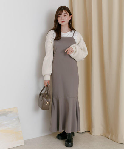 羅紋針織開衫披肩