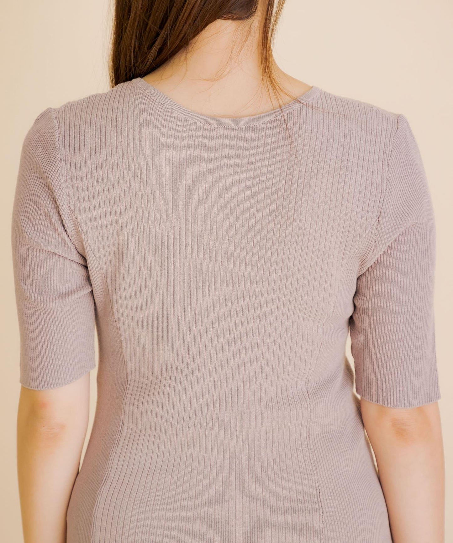 羅紋設計針織連衣裙