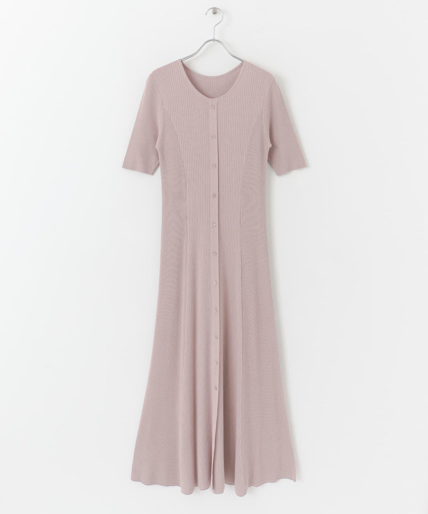 羅紋設計針織連衣裙