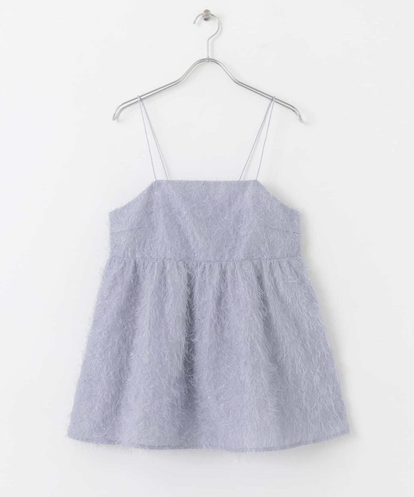 提花流蘇吊帶上衣