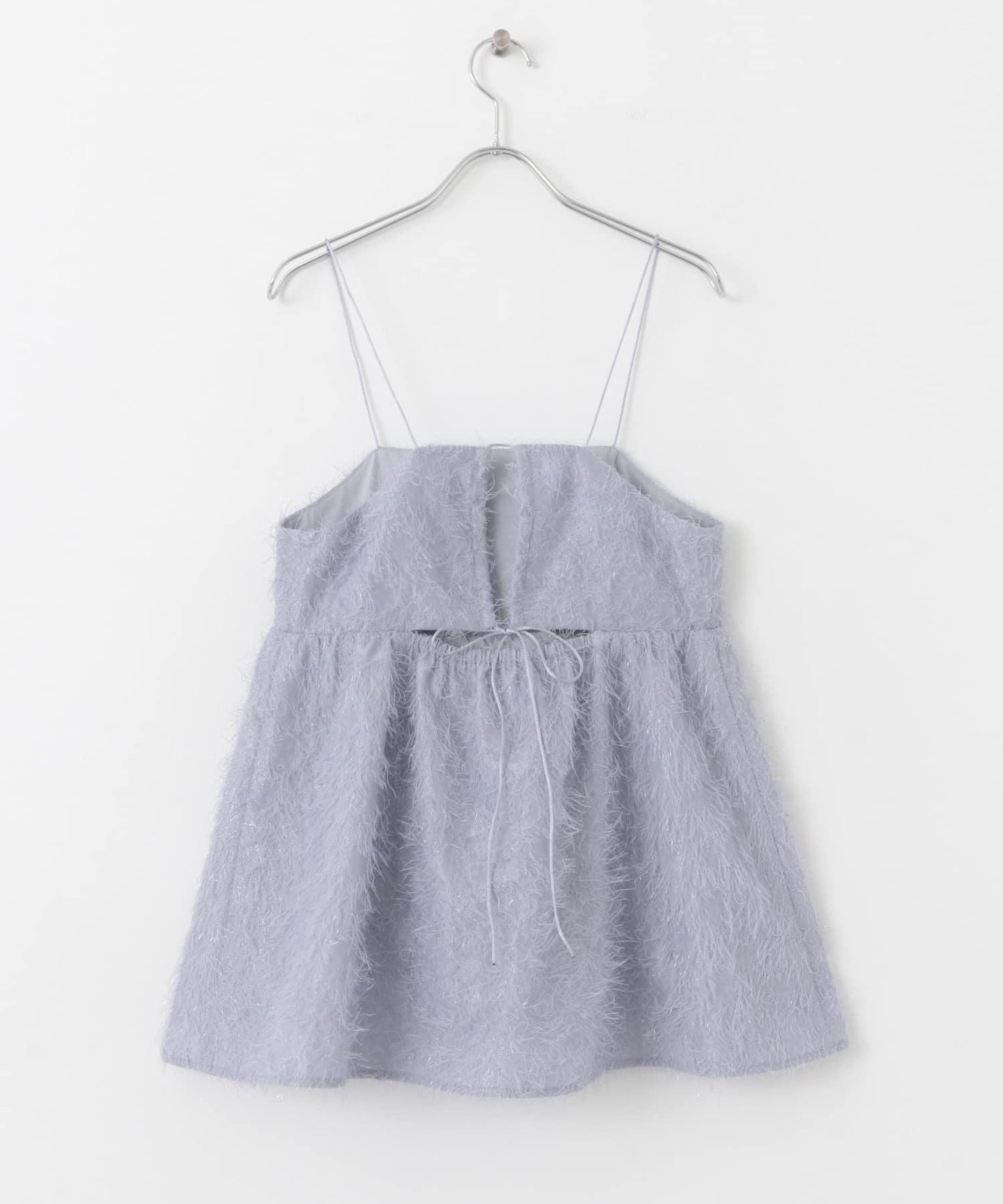 提花流蘇吊帶上衣