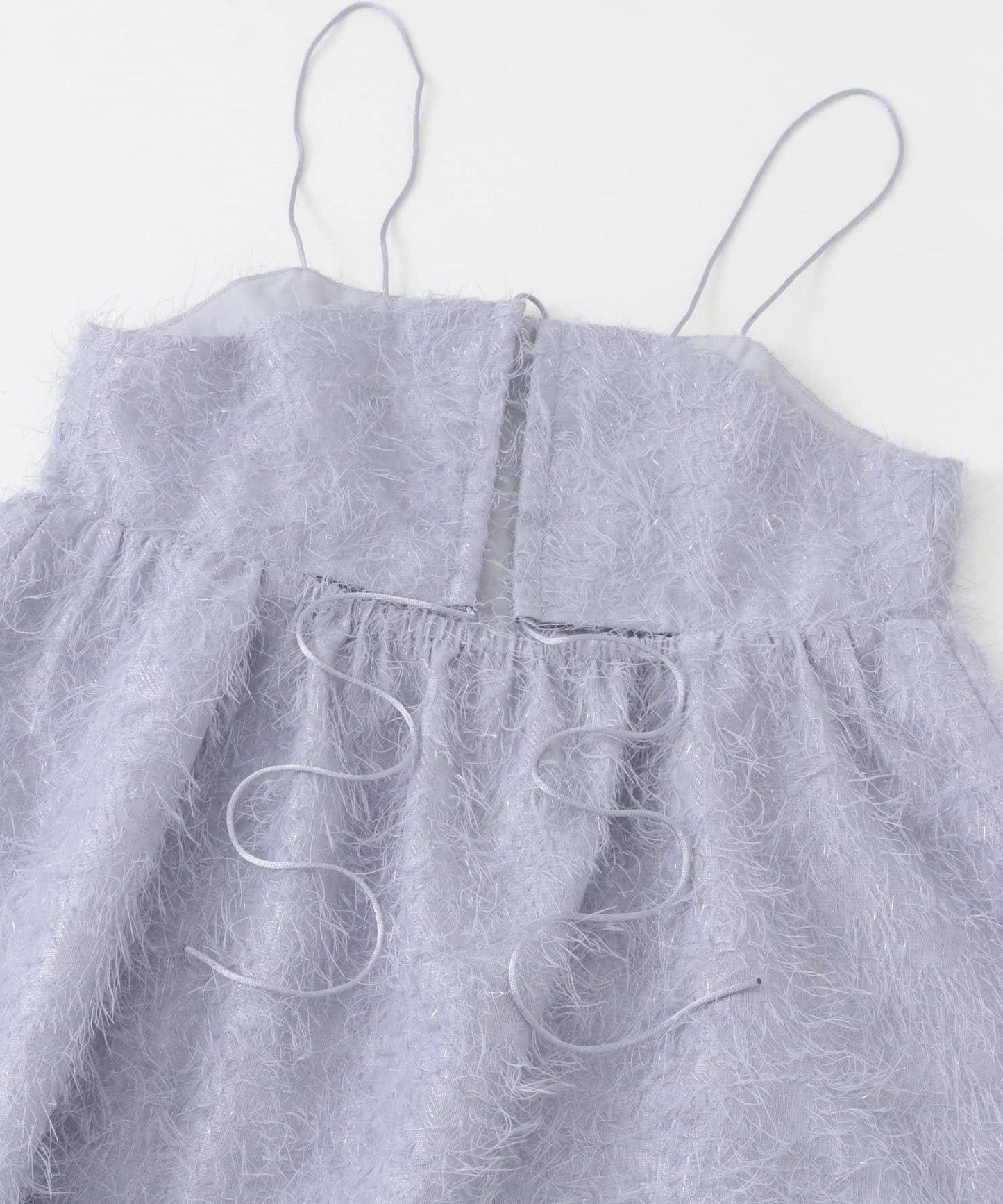 提花流蘇吊帶上衣