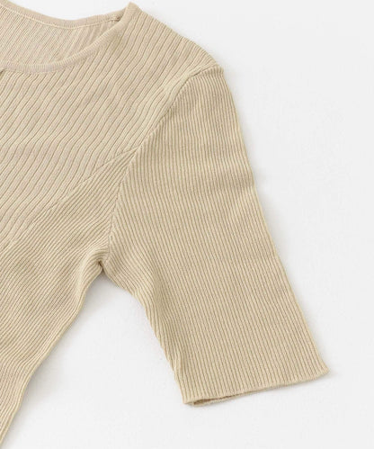 羅紋設計針織連衣裙