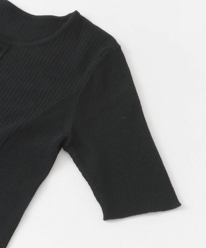 羅紋設計針織連衣裙