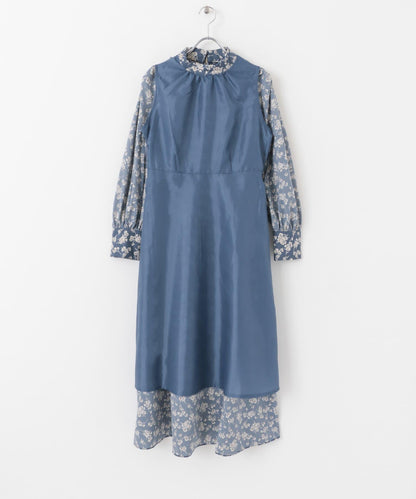 背部設計花卉連衣裙