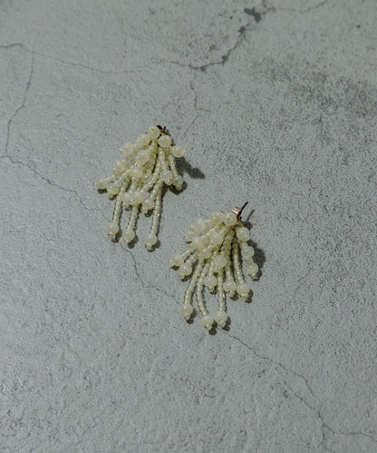 珠飾流蘇耳環