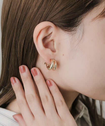雙圈耳環
