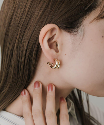 雙圈耳環