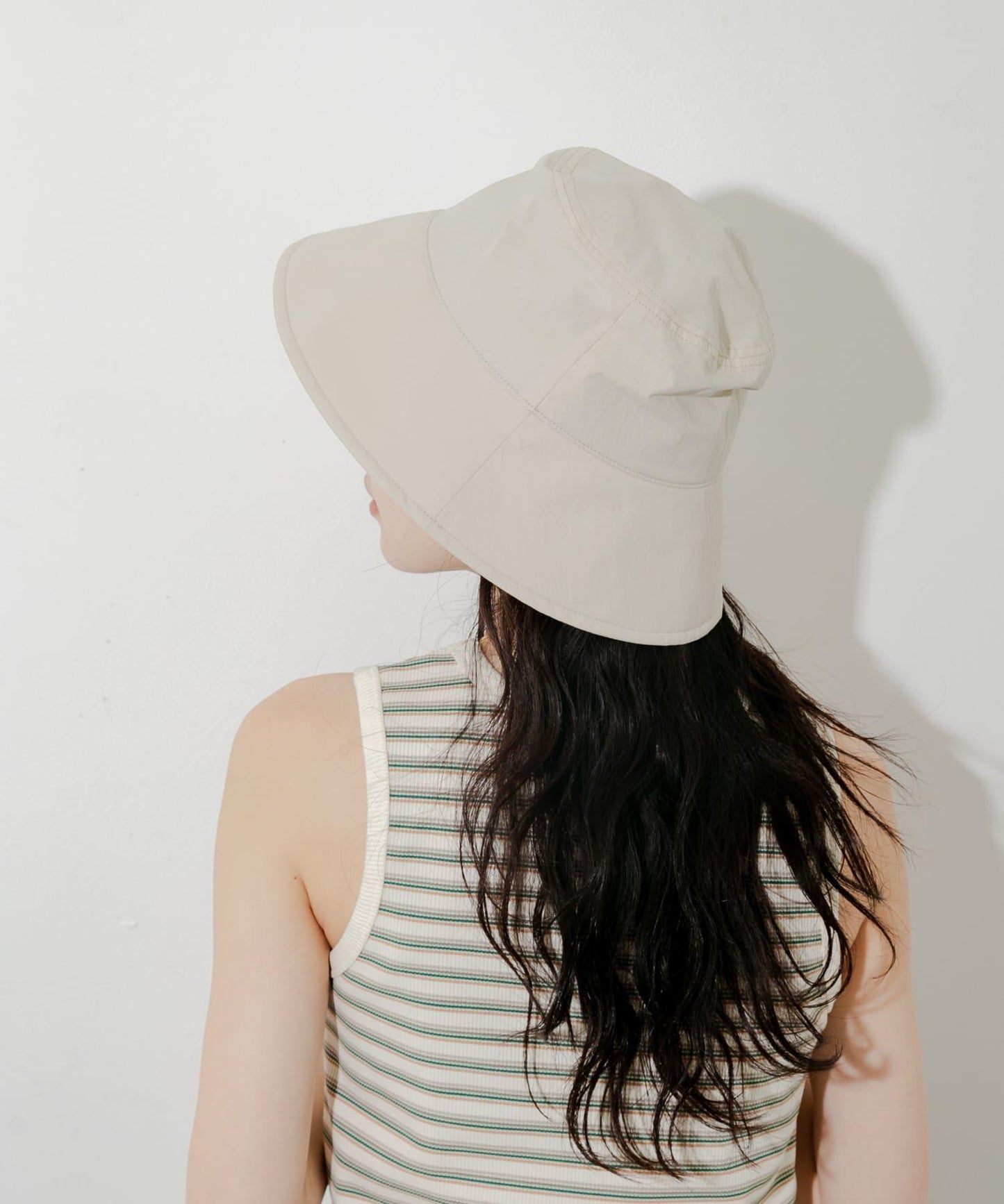 防潑水/防紫外線抽繩漁夫帽