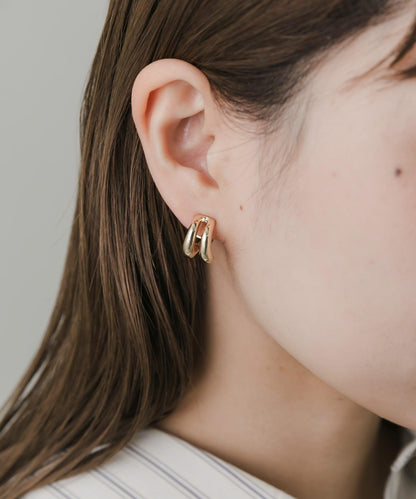雙圈耳環