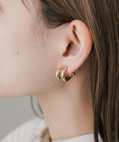 雙圈耳環