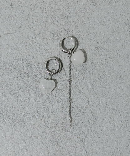 不鏽鋼愛心吊墜兩用耳環
