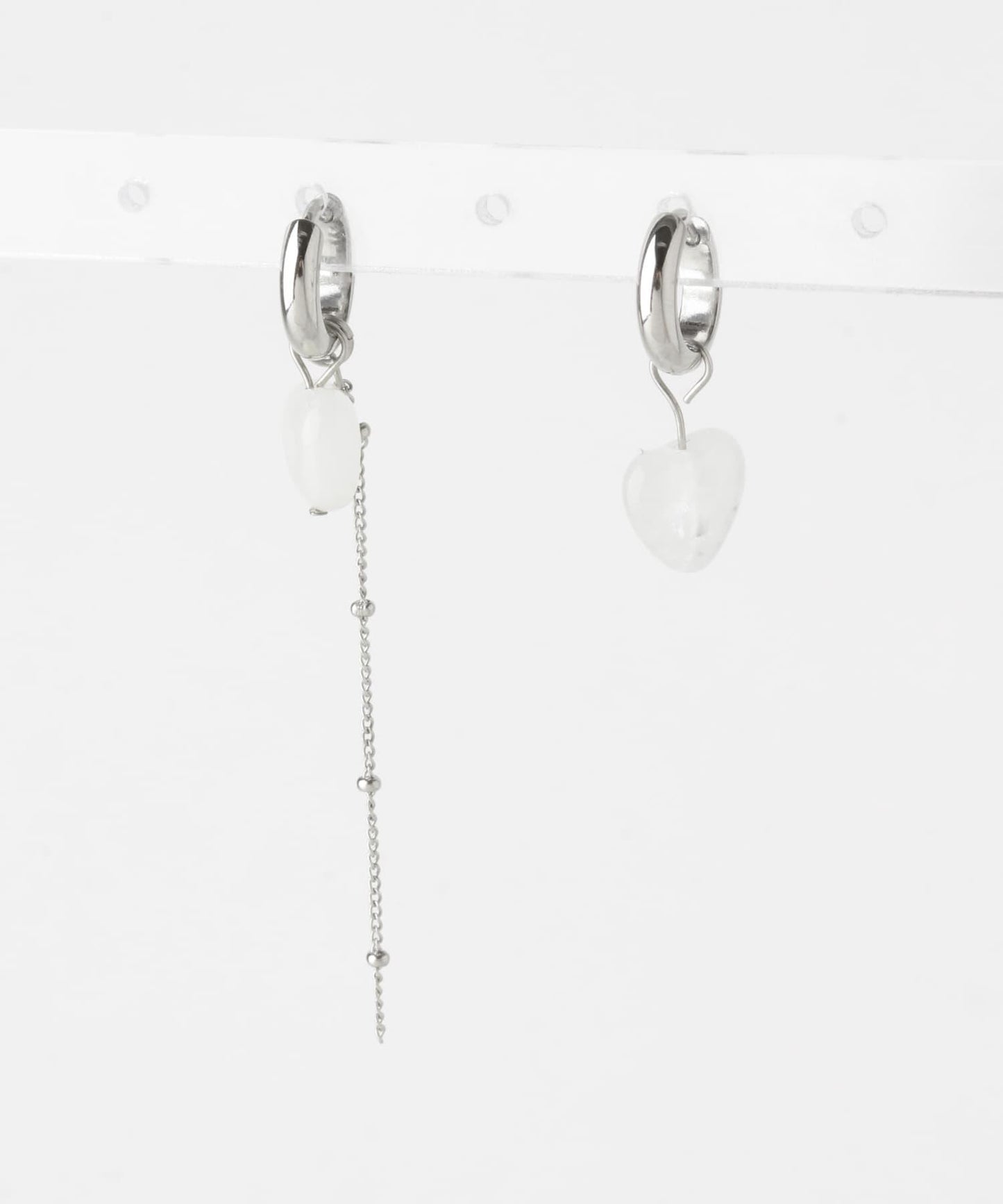 不鏽鋼愛心吊墜兩用耳環