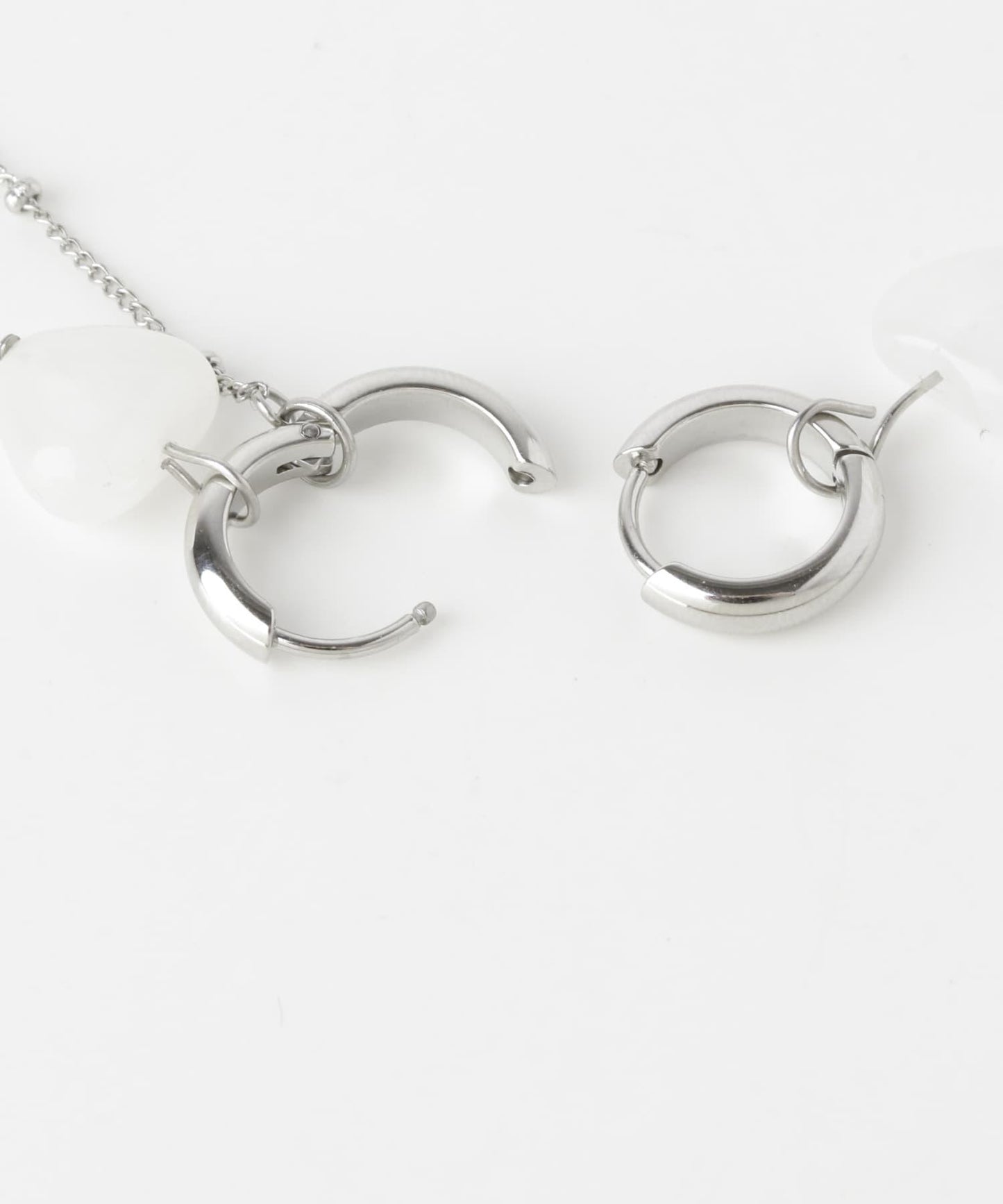 不鏽鋼愛心吊墜兩用耳環