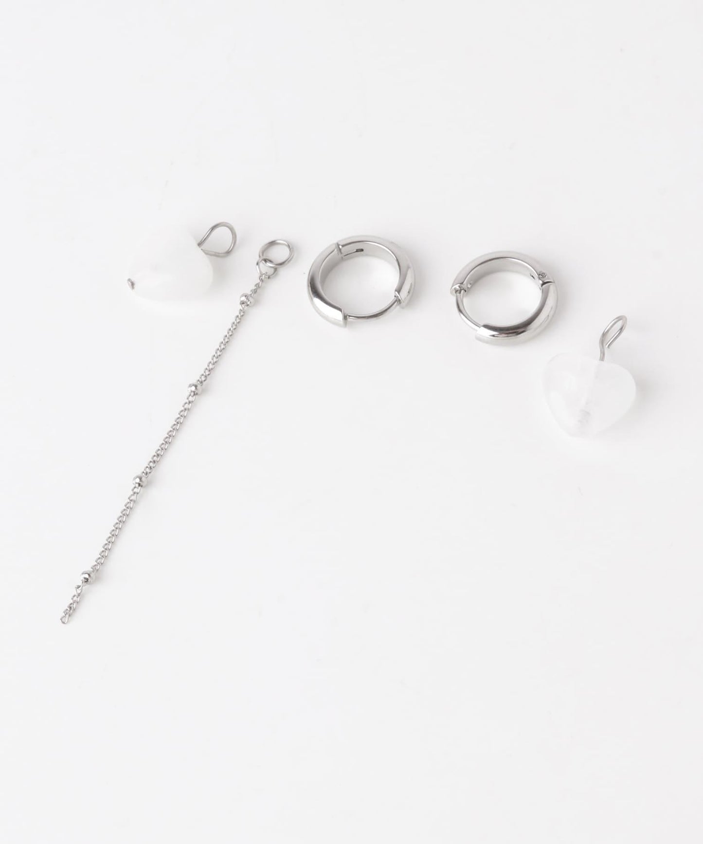 不鏽鋼愛心吊墜兩用耳環