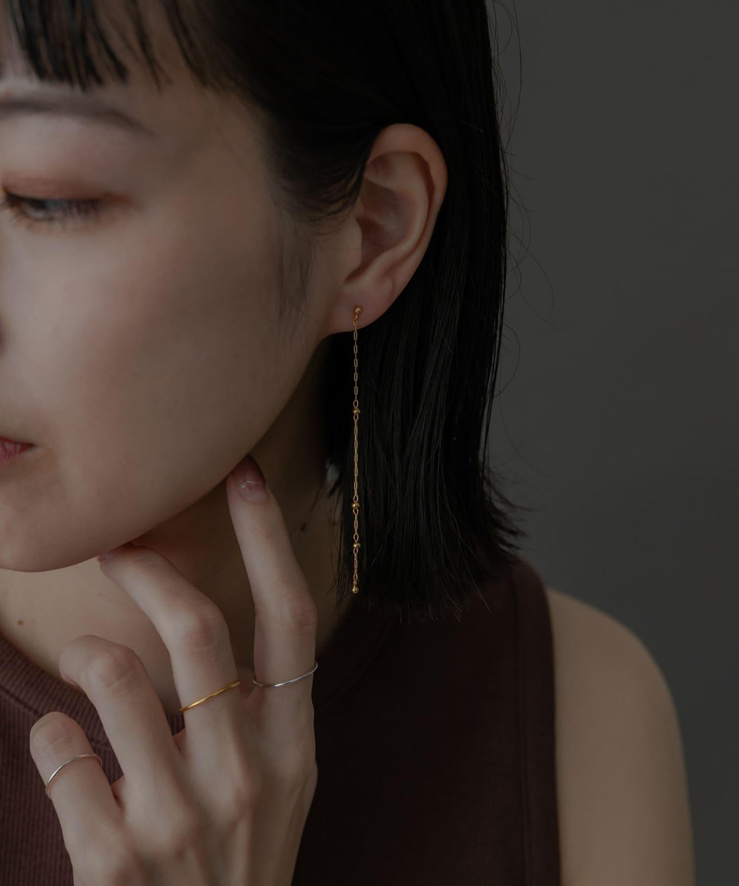 SMELLY so’組合鏈條耳環