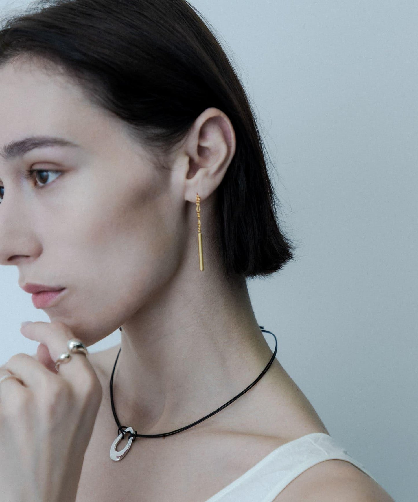 SMELLY so’圓柱形耳釘