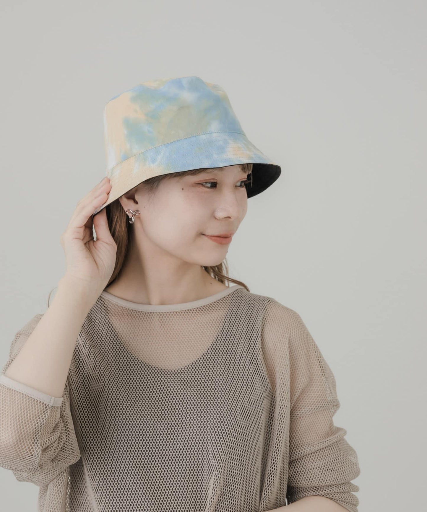 雙面可用扎染漁夫帽