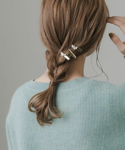 金屬飾品三件套髮夾