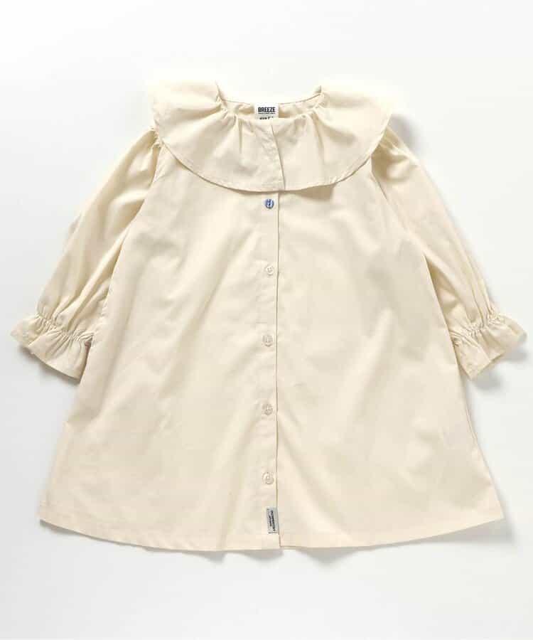 無領襯衫連衣裙