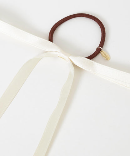 長款緞面蝴蝶結髮圈