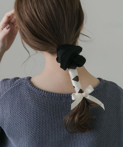 多功能拼色毛絨髮帶