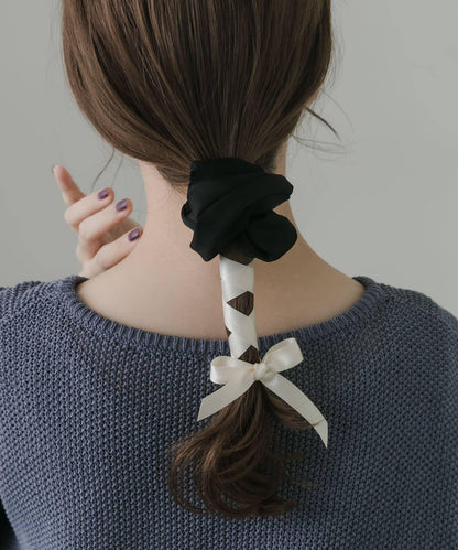 多功能拼色毛絨髮帶