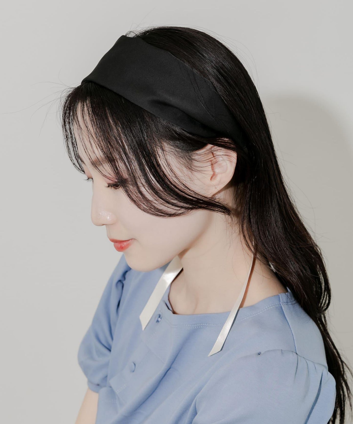 多功能拼色毛絨髮帶