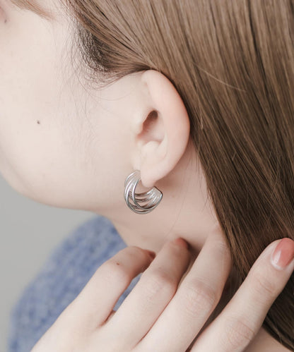 不鏽鋼金屬線條耳環