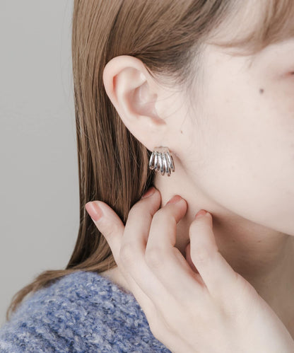 不鏽鋼金屬線條耳環