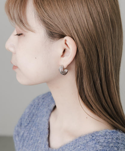 不鏽鋼金屬線條耳環