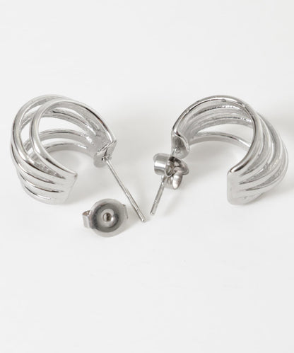 不鏽鋼金屬線條耳環