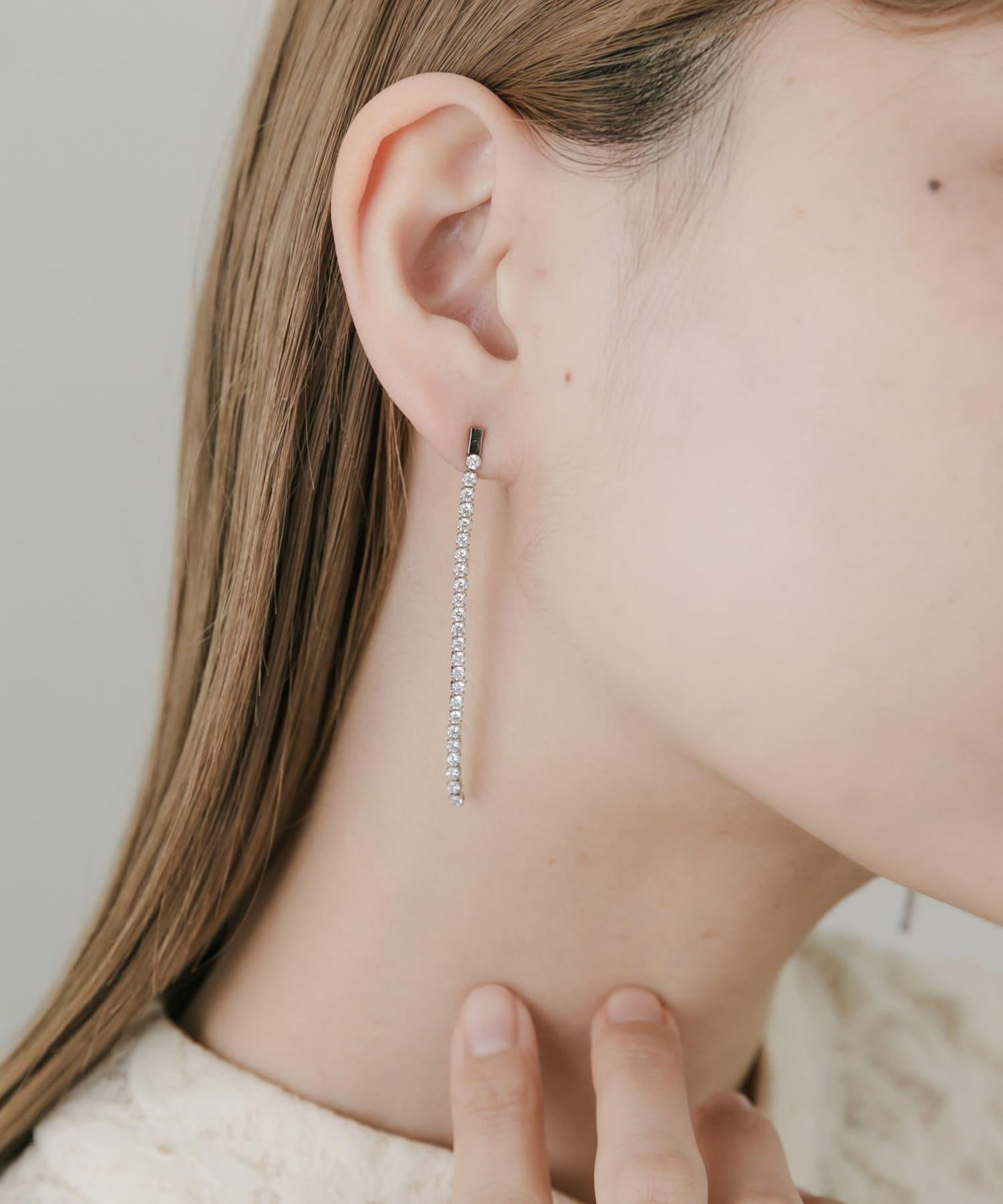 不鏽鋼裝飾鏈條耳環