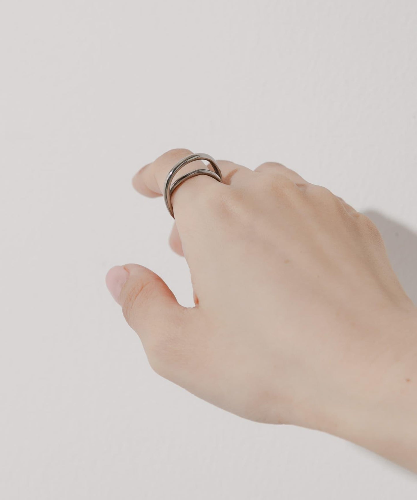 不鏽鋼雙線戒指