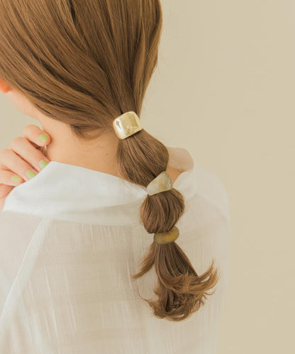 啞光金屬髮圈套裝